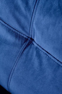 Fotel rozkładany recliner Dativo welwet niebieski