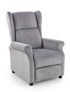 Fotel rozkładany recliner Nagu szary jasny