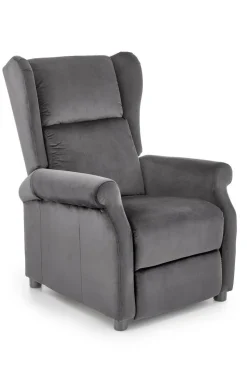 Fotel rozkładany recliner Nagu szary