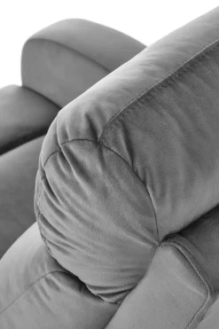 Fotel rozkładany recliner Veral welwet szary