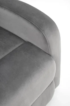 Fotel rozkładany recliner Veral welwet szary