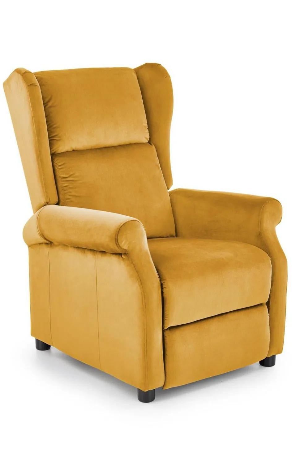 Fotel rozkładany recliner Nagu musztardowy