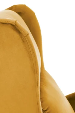 Fotel rozkładany recliner Nagu musztardowy