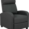 Fotel rozkładany recliner Siom antracyt