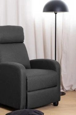 Fotel rozkładany recliner Siom antracyt