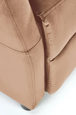 Fotel rozkładany recliner Dativo welwet beżowy