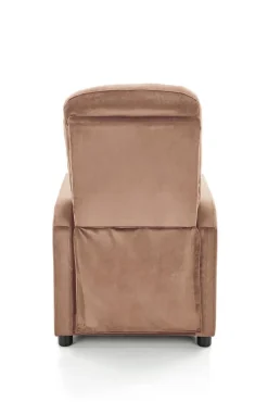 Fotel rozkładany recliner Dativo welwet beżowy