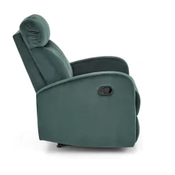 Fotel rozkładany recliner Veral welwet zielony