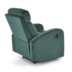 Fotel rozkładany recliner Veral welwet zielony