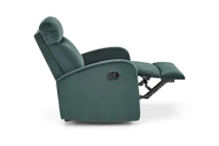 Fotel rozkładany recliner Veral welwet zielony