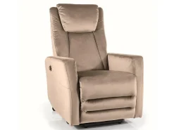 Fotel rozkładany recliner Doni beżowy VIC