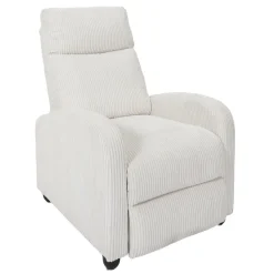 Fotel rozkładany Recliner Dream biały     sztruks