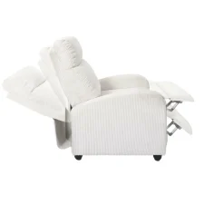 Fotel rozkładany Recliner Dream biały     sztruks