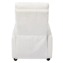 Fotel rozkładany Recliner Dream biały     sztruks