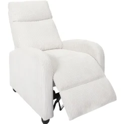 Fotel rozkładany Recliner Dream biały     sztruks