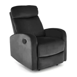 Fotel rozkładany Veral welwet czarny