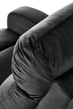 Fotel rozkładany Veral welwet czarny