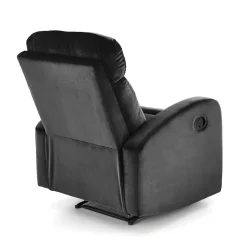 Fotel rozkładany Veral welwet czarny