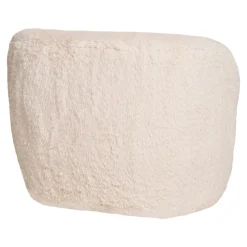 Fotel Setubal biały furry