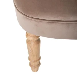 Fotel Sixtine velvet beżowy ciemny