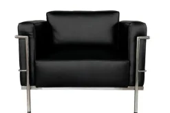 FOTEL SOFT CZARNA SKÓRA TP