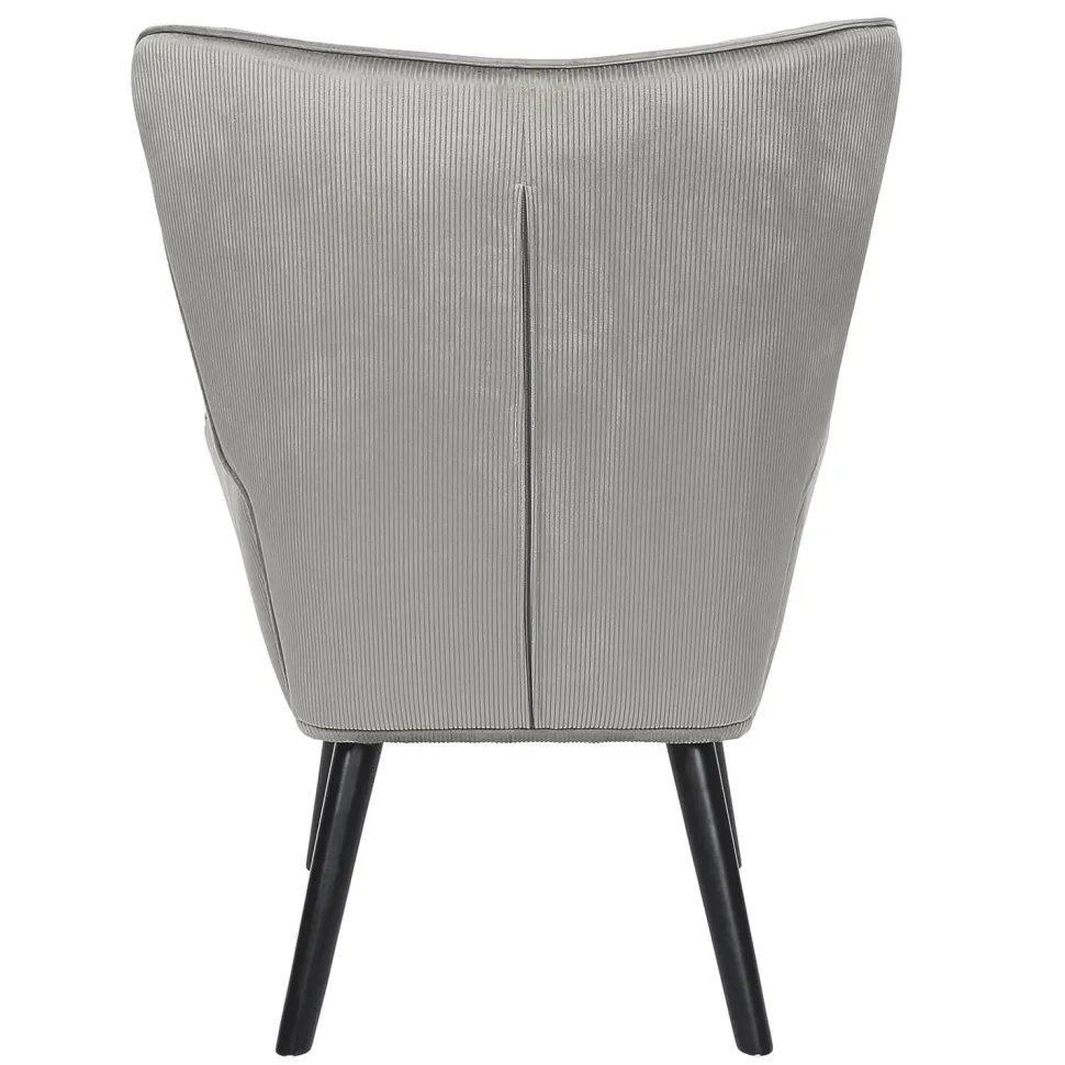 Fotel uszak Gulia szary sztruks