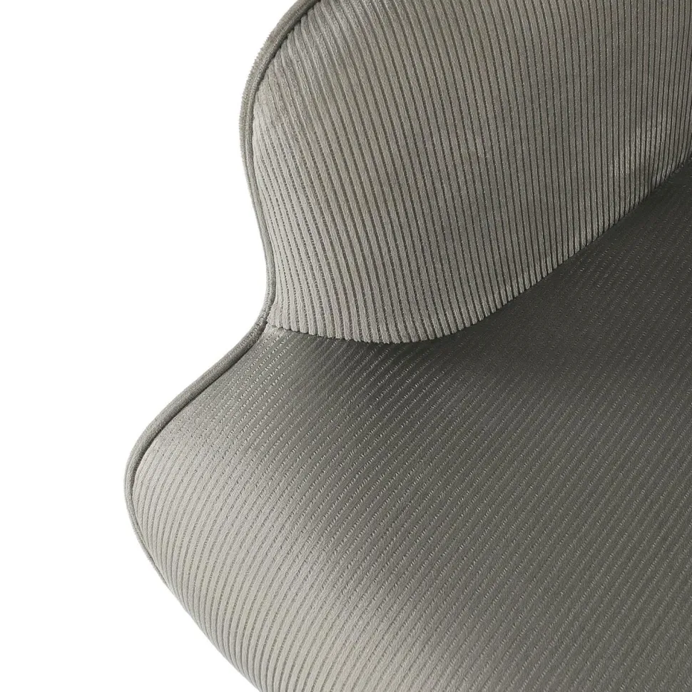 Fotel uszak Gulia szary sztruks