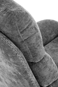 Fotel wypoczynkowy Beltine z podnóżkiem szary