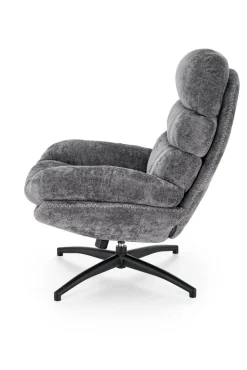 Fotel wypoczynkowy Beltine z podnóżkiem szary