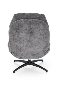 Fotel wypoczynkowy Beltine z podnóżkiem szary