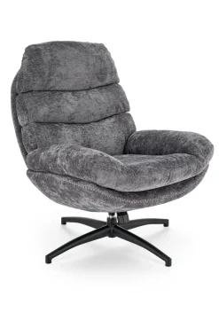 Fotel wypoczynkowy Beltine z podnóżkiem szary