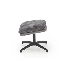 Fotel wypoczynkowy Beltine z podnóżkiem szary