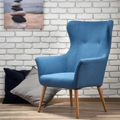 Fotel wypoczynkowy Damar niebieski