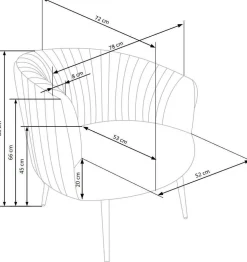 Fotel wypoczynkowy Dargo zielony/ złoty
