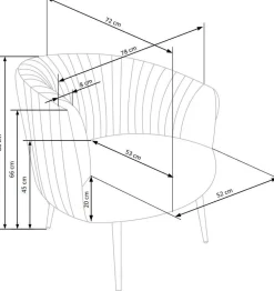 Fotel wypoczynkowy Dargo bordowy/ złoty