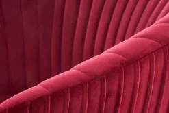 Fotel wypoczynkowy Dargo bordowy/ złoty