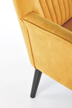 Fotel wypoczynkowy Darli żółty