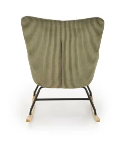 Fotel wypoczynkowy Donelia na biegunach oliwkowy