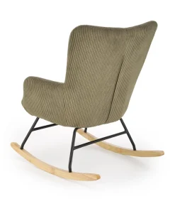 Fotel wypoczynkowy Donelia na biegunach oliwkowy