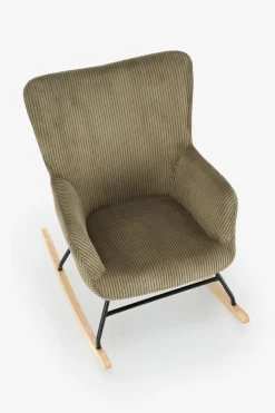 Fotel wypoczynkowy Donelia na biegunach oliwkowy