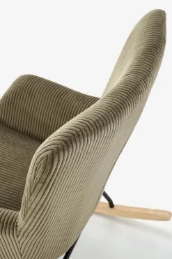 Fotel wypoczynkowy Donelia na biegunach oliwkowy