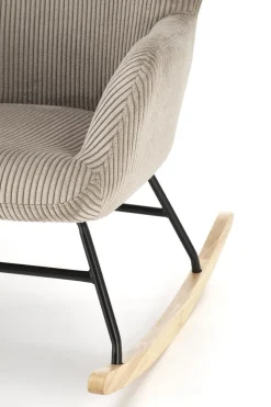 Fotel wypoczynkowy Donelia na biegunach   szary