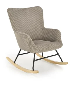 Fotel wypoczynkowy Donelia na biegunach   szary