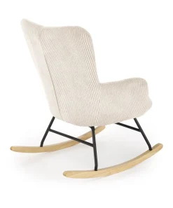 Fotel wypoczynkowy Donelia na biegunach kremowy