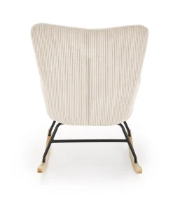 Fotel wypoczynkowy Donelia na biegunach kremowy