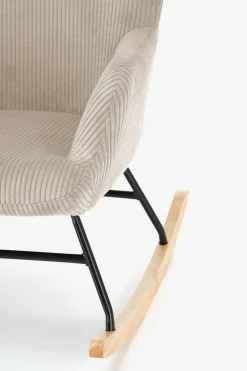 Fotel wypoczynkowy Donelia na biegunach kremowy