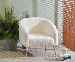 Fotel wypoczynkowy Eder kremowy/