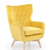 Fotel wypoczynkowy Farys żółty