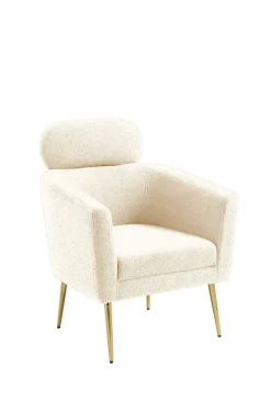 Fotel wypoczynkowy Ginger kremowy