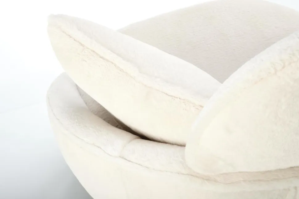 Fotel wypoczynkowy Gloris kremowy